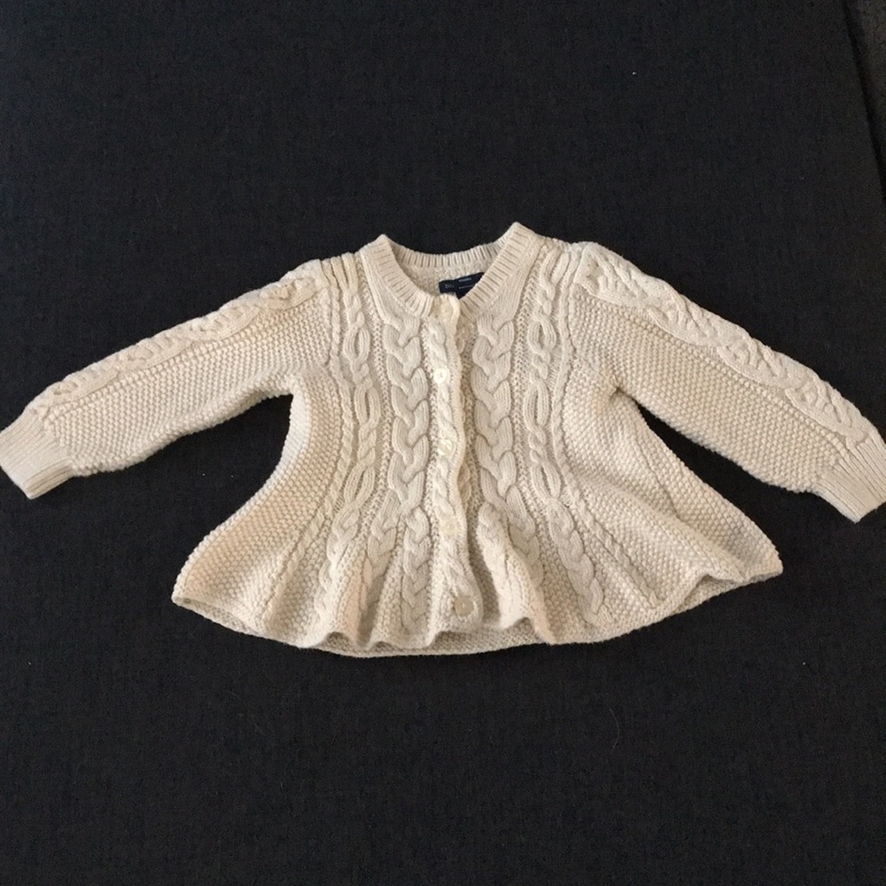 BabyGap button down peplum sweater